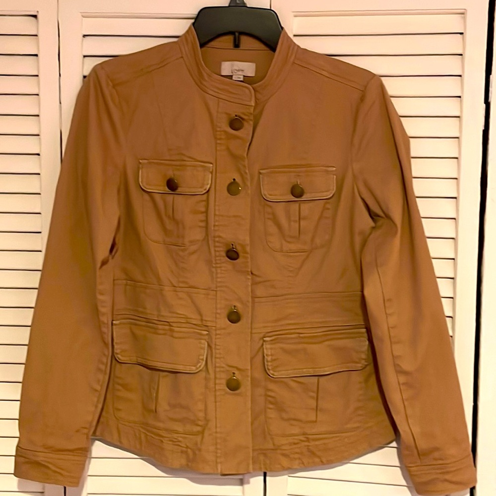 “Loft” beige button up jacket